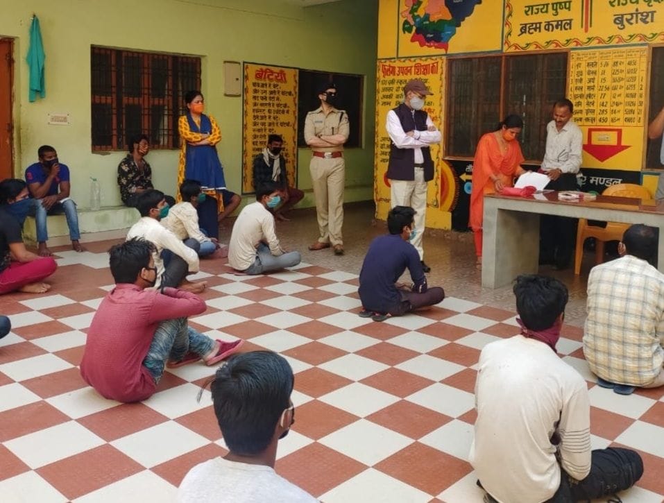 DM, SP and CMO inspect relief camps