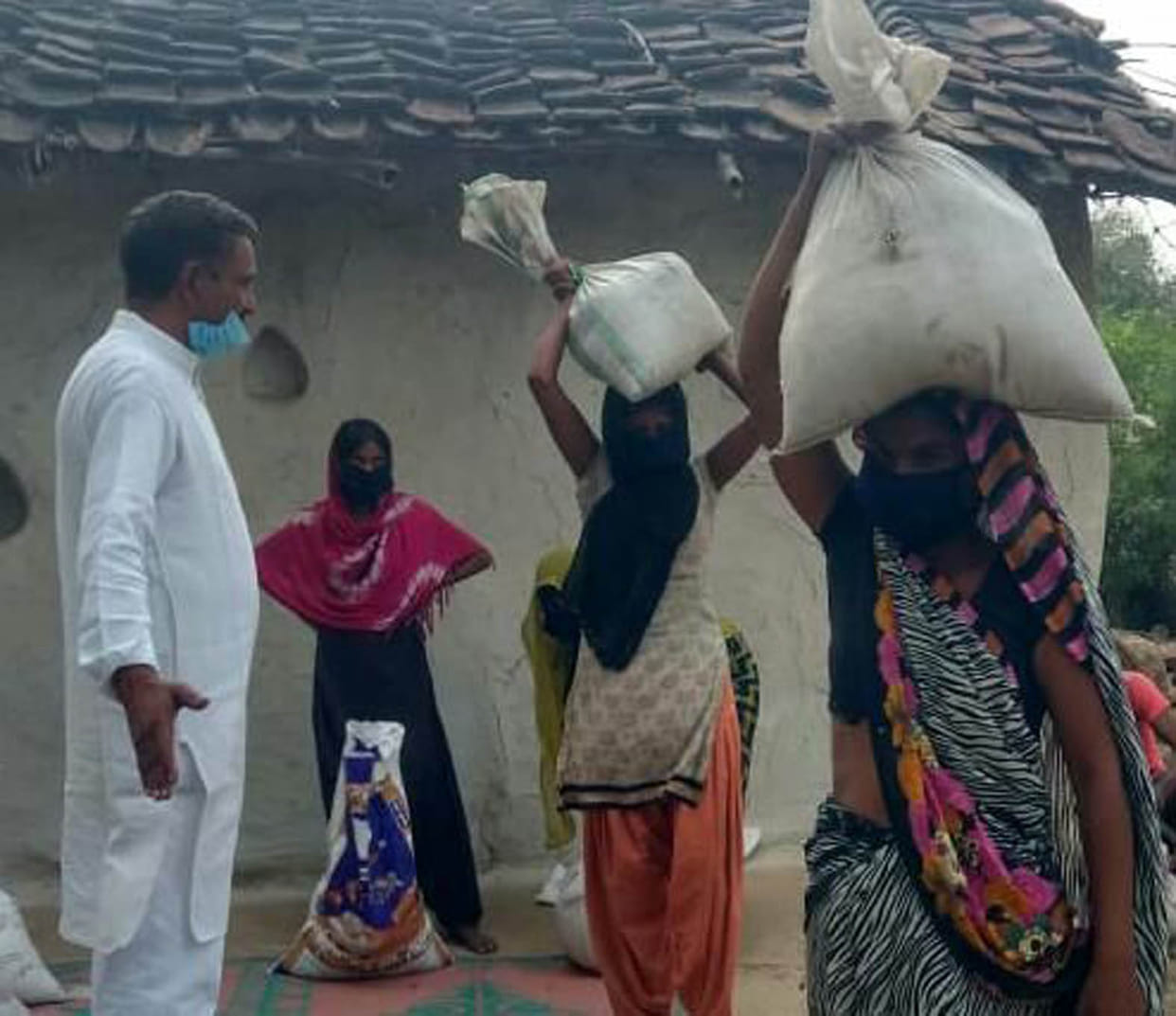 Vidyadham committee distributed ration