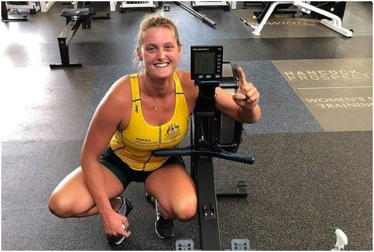Australian rower Georgie Rowe inadvertently breaks world record during coronavirus lockdown