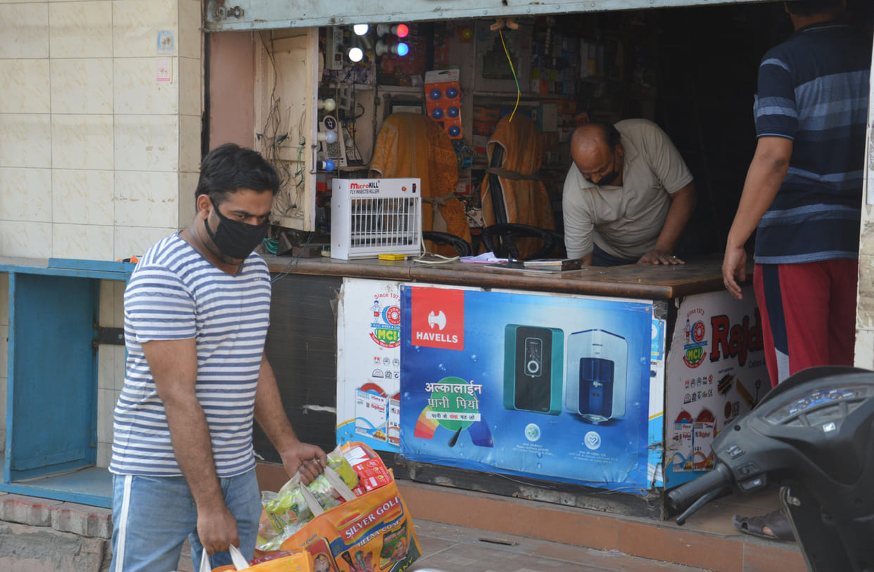 Citizens got relief along with shopkeepers