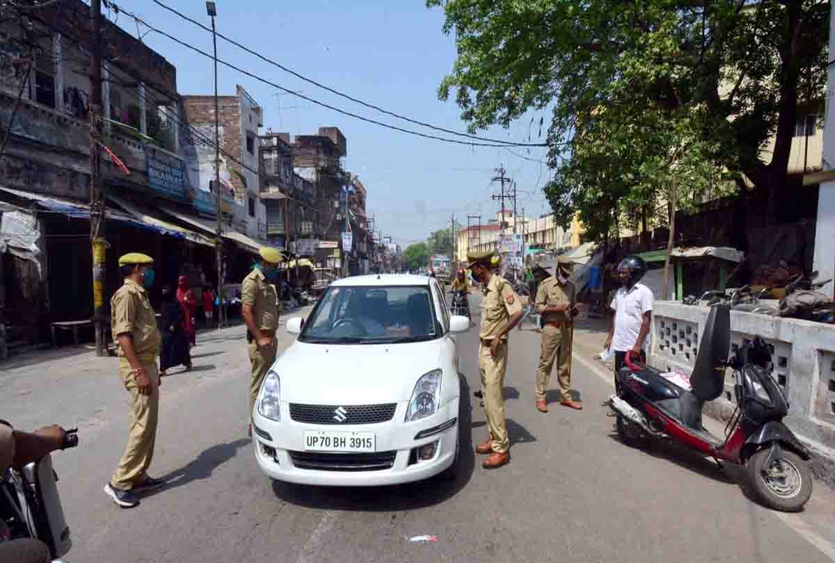 Prayagraj: Strictness for lockdown, penalty if removed without mask