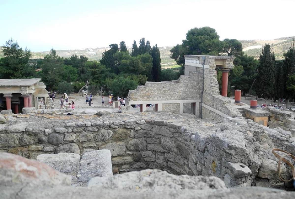 Mysterious Phaistos Disc Minoan palace of Phaistos on the island of Crete