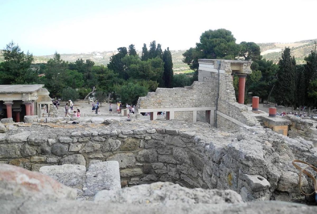 Mysterious Phaistos Disc Minoan palace of Phaistos on the island of Crete