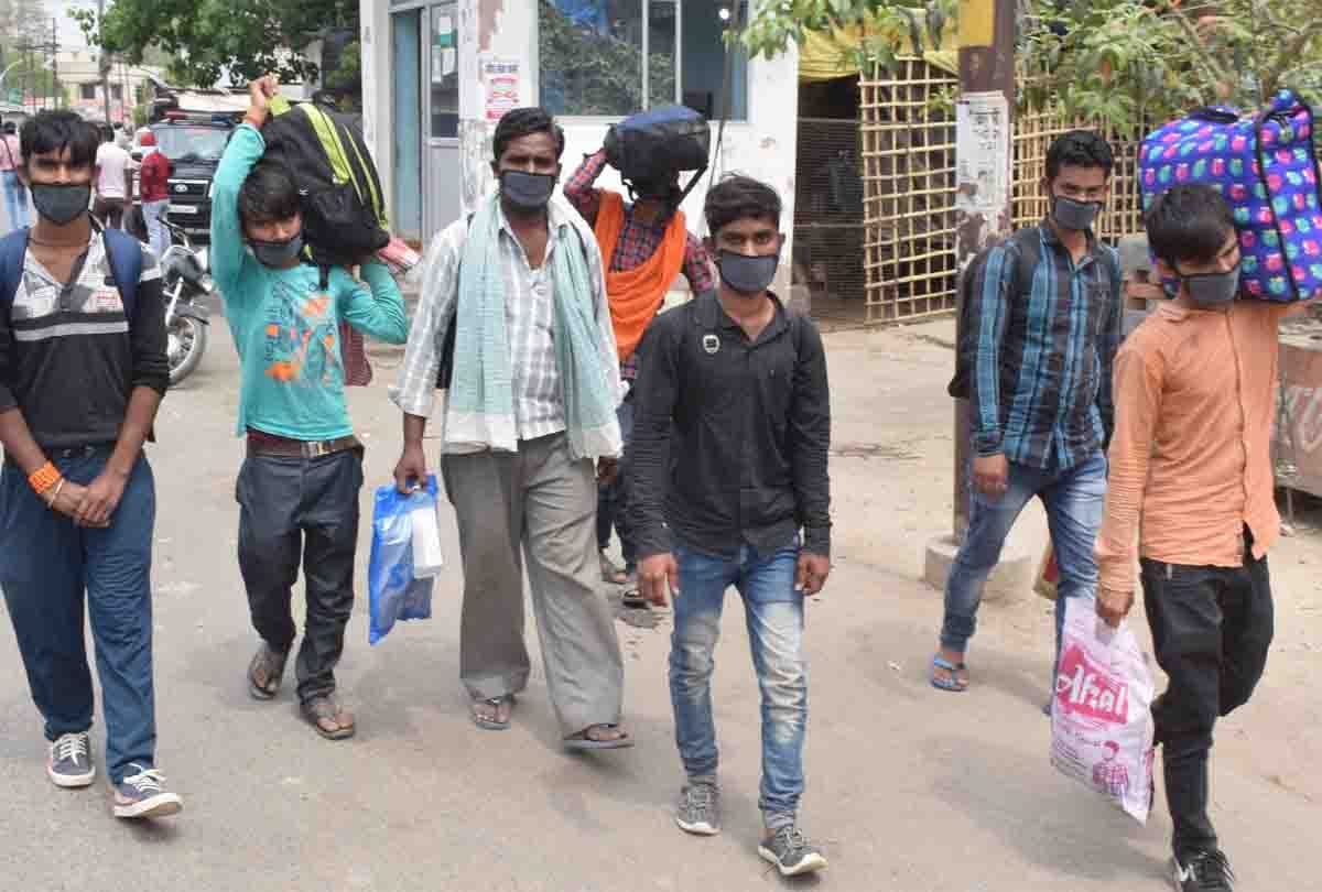 Lockdown increased, money over, started on foot  from Kannauj to Faizabad