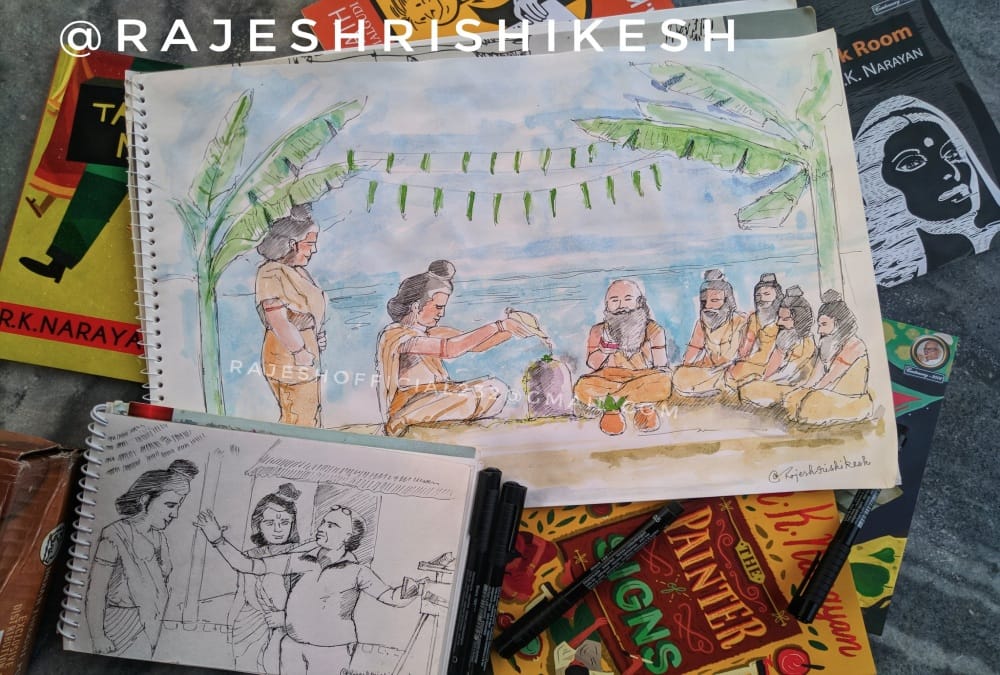Lockdown in Uttarakhand : Ramayana Laxman Actor Sunil lahri Appreciate rishikesh rajesh Painting