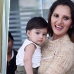 Shoaib Malik, Sania Mirza and daughter
