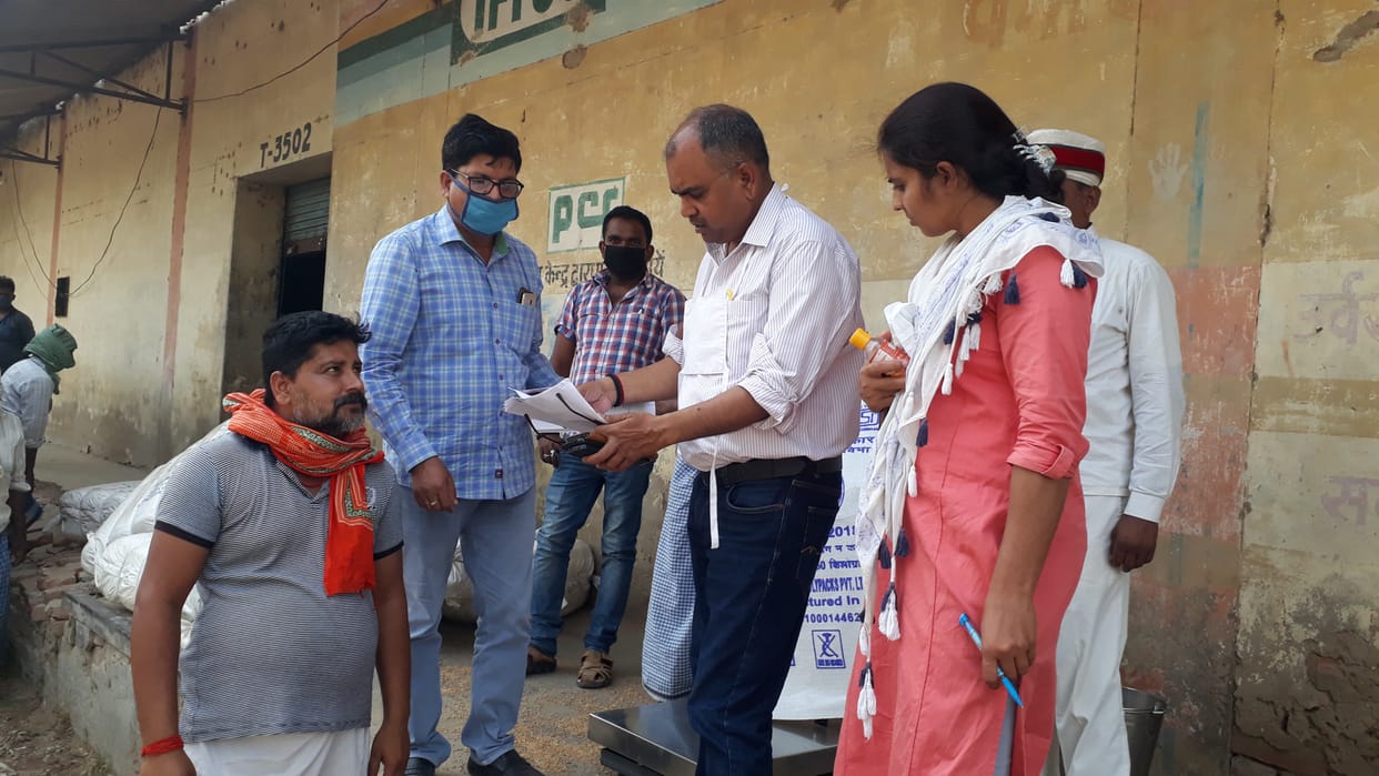 Two days 860 quintal purchases at wheat purchasing centers