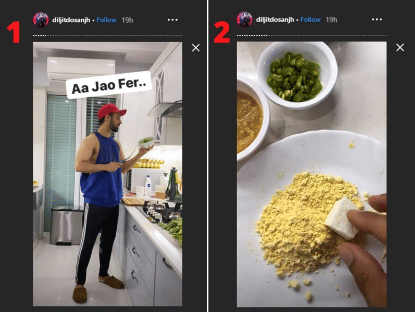 Diljit Dosanjh cooks chilly panner chief sanjeev kapoor mother watched his cooking video and praised