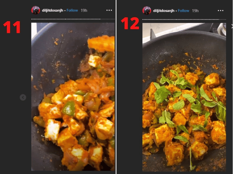Diljit Dosanjh cooks chilly panner chief sanjeev kapoor mother watched his cooking video and praised