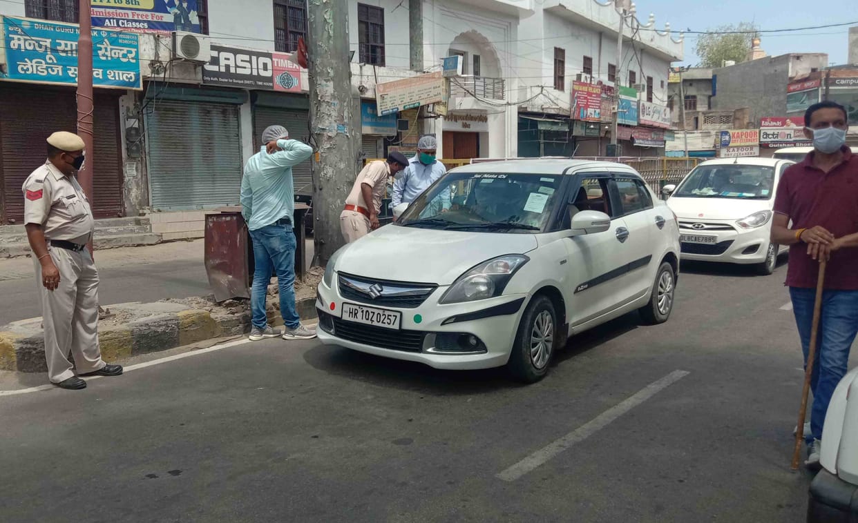 lock down, police action, 11 arrest, challan, sonipat