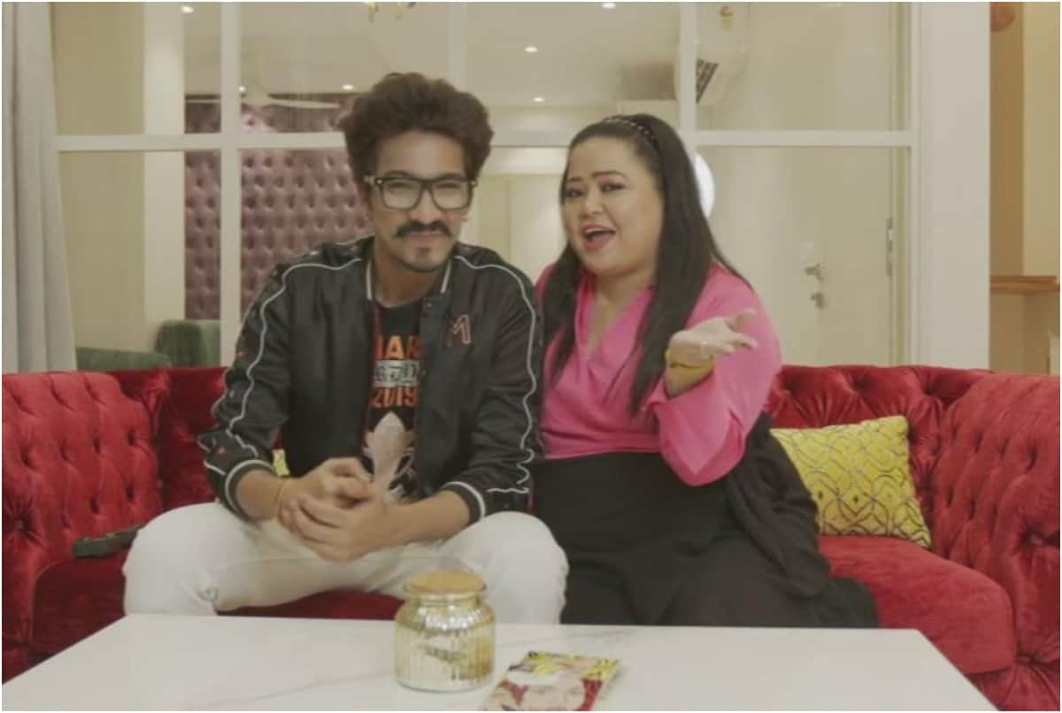 Haarsh Limbachiyaa and Bharti Singh on hum tum or Quarantine show