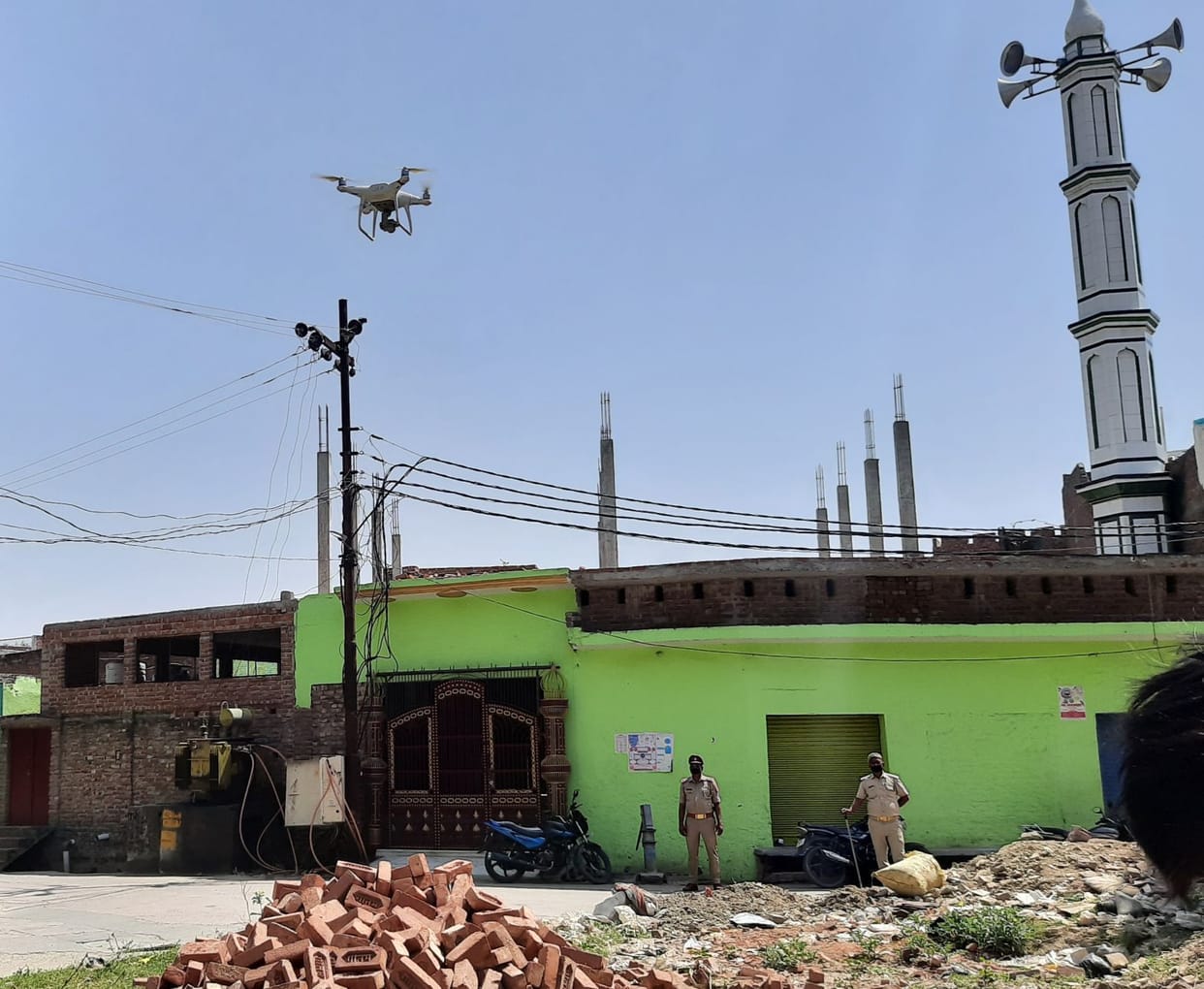Mosques were monitored by drones, prayers were offered in homes