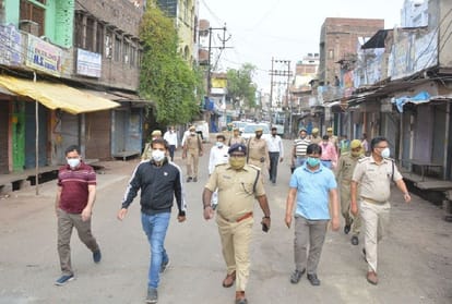 Lockdown update markets closed in firozabad