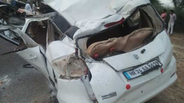 Three killed and one injured in car and tractor trolley collision
