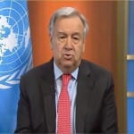 un General secretary antonio guterres
