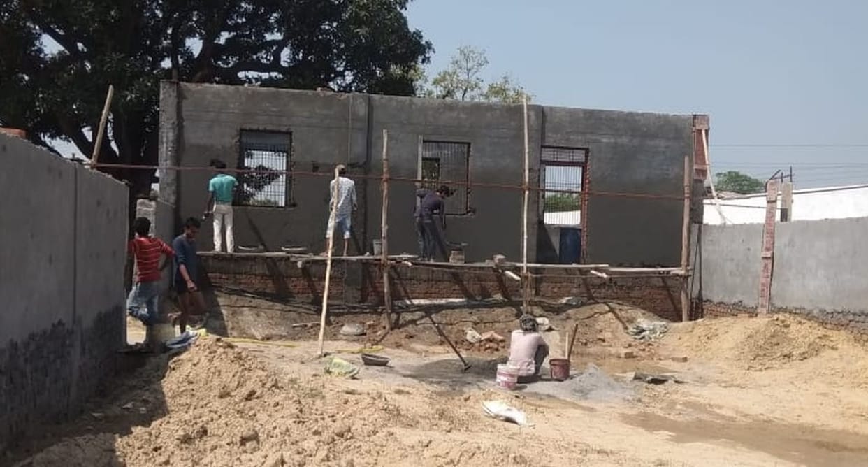 Police stopped construction of garbage disposal plant
