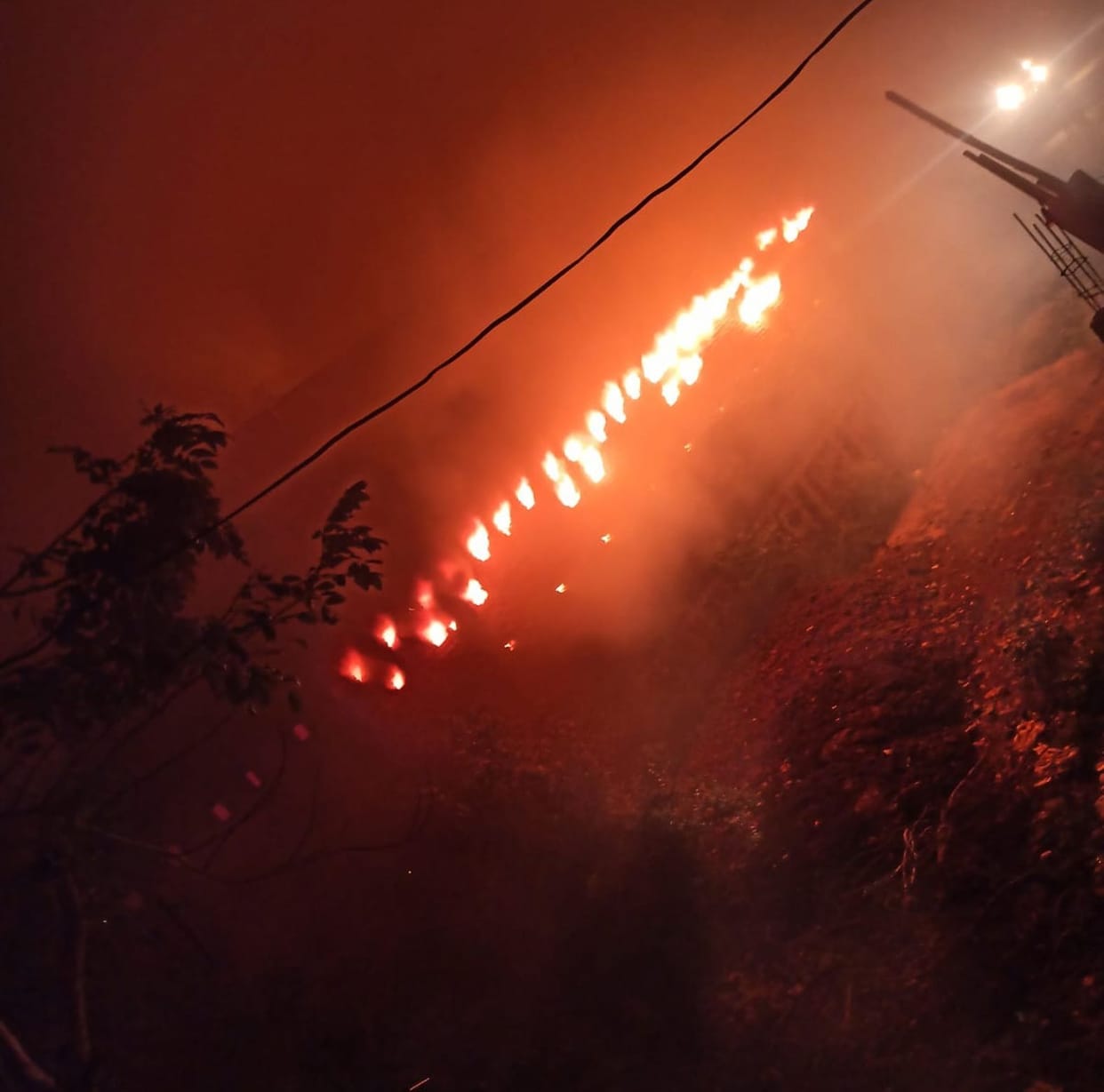 Huge fire in junk shop, loss of millions