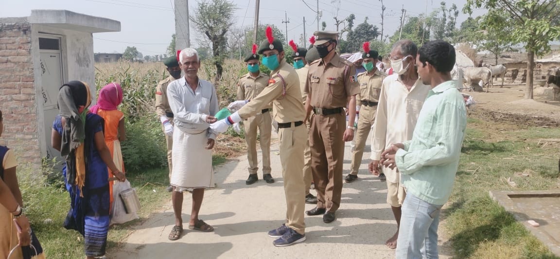 Cadets distributed masks, made aware