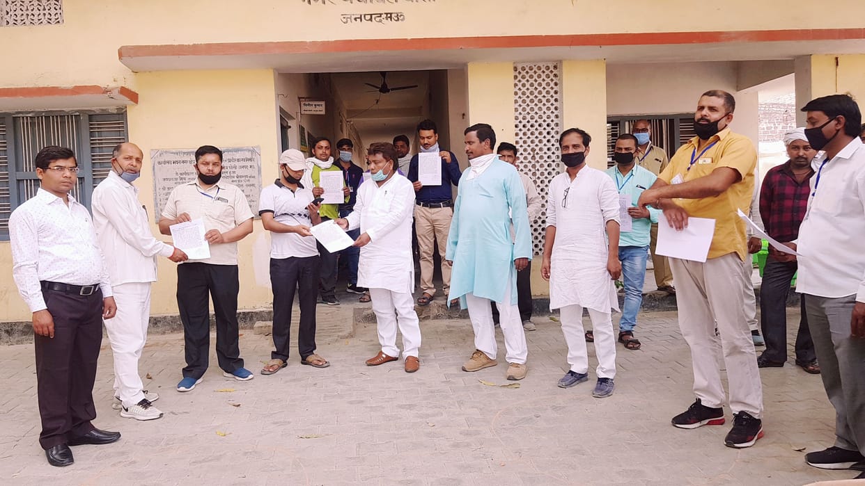 BJP members honored Corona warriors