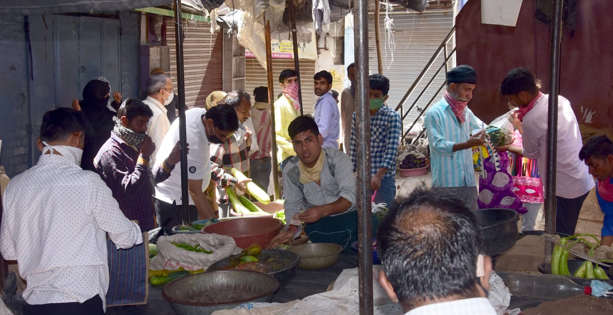 following rules of lockdown in sambhal