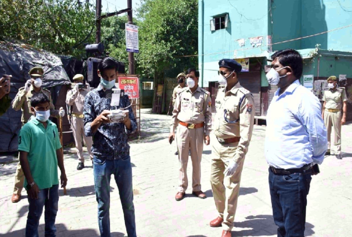 Search For Stones And Stone Pelters by drone he was police and Medical team attacked by people in Moradabad see photos
