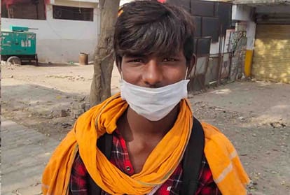 lockdown in kanpur : Young man came from Hyderabad to Kanpur 1300 km on foot