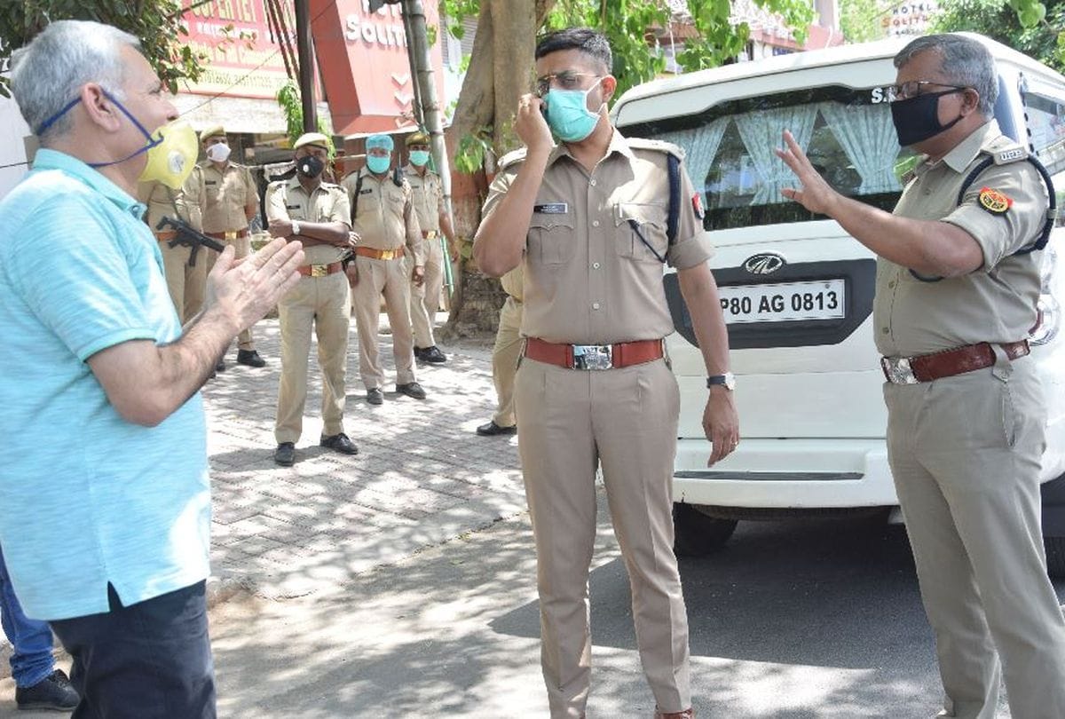 people violation of lockdown in agra news