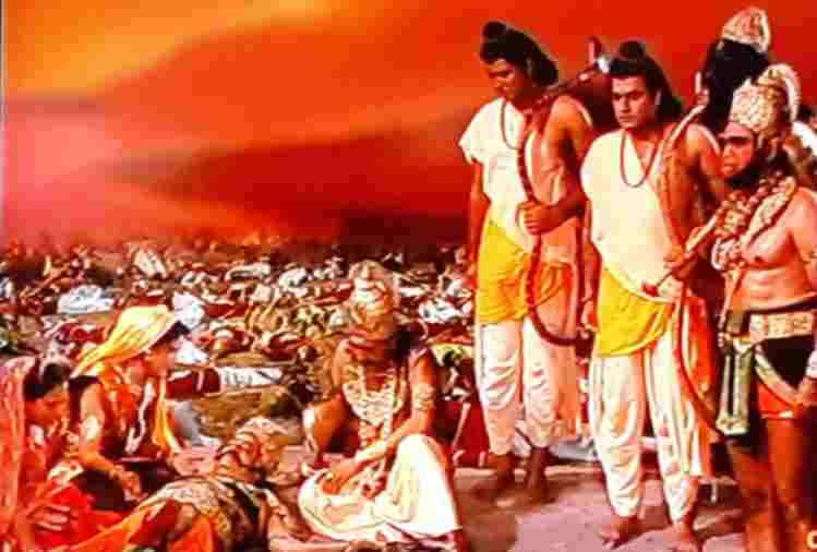 ramayan scenes during ravan death users angry reaction