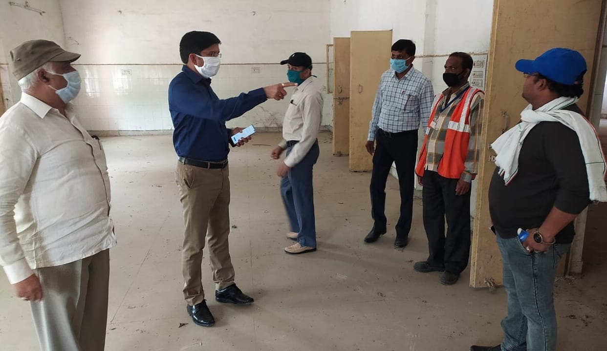 CDO arrived to see the preparation of the facility center, progress received zero