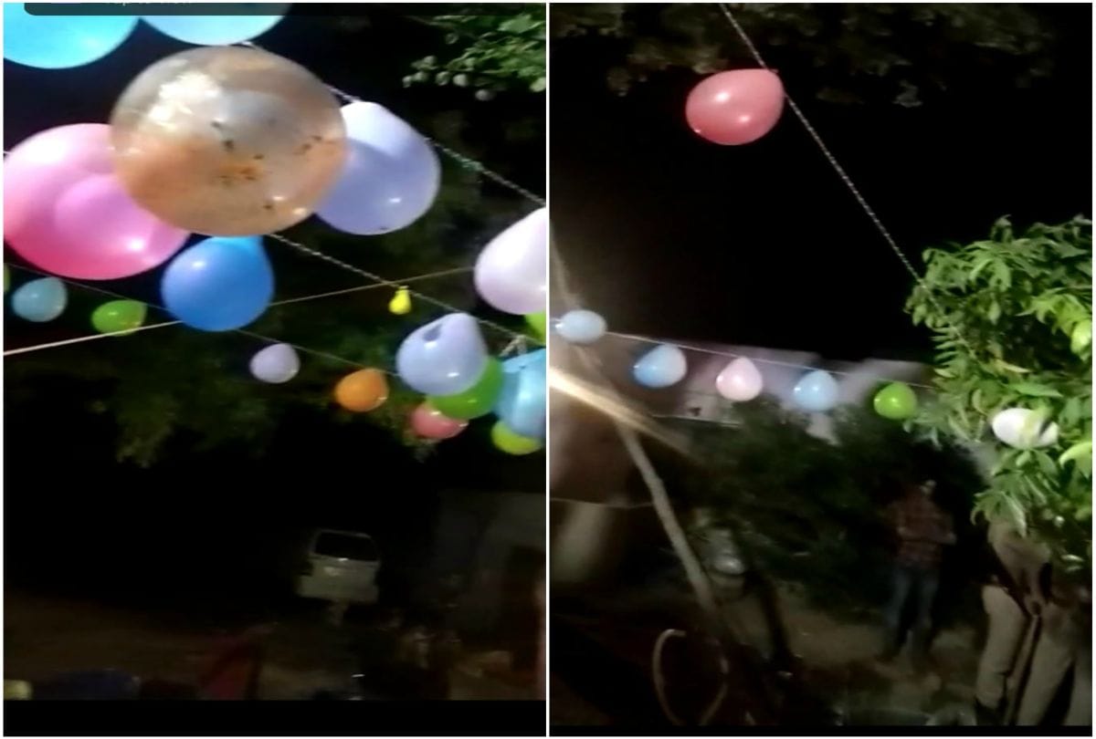 Lockdown In Agra Croud Celebrate Birthday Of Temple In Mansukhpura Police Station