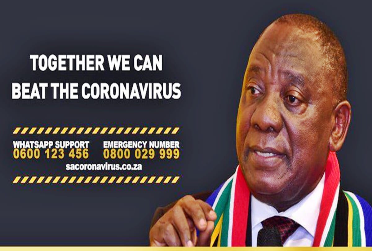 South African President Cyril Ramaphosa said Alcohol is a barrier in fight against Coronavirus Covid19