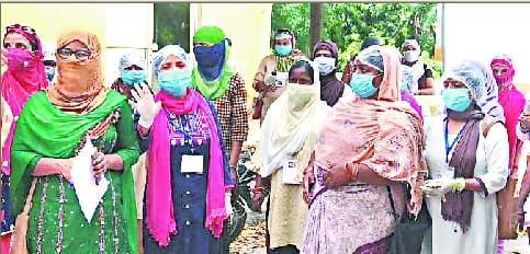 Health department did not fulfill its promise, Asha workers demonstrated