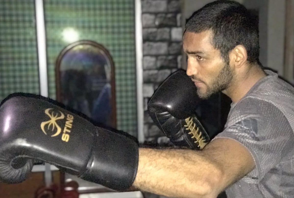 Mandi himachal pradesh Boxer ashish chaudhary practice for tokyo olympics 2020  at home