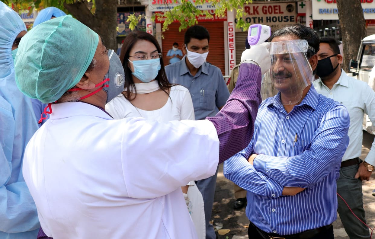 coronavirus, now entry in sector 40 after screening and sanitization