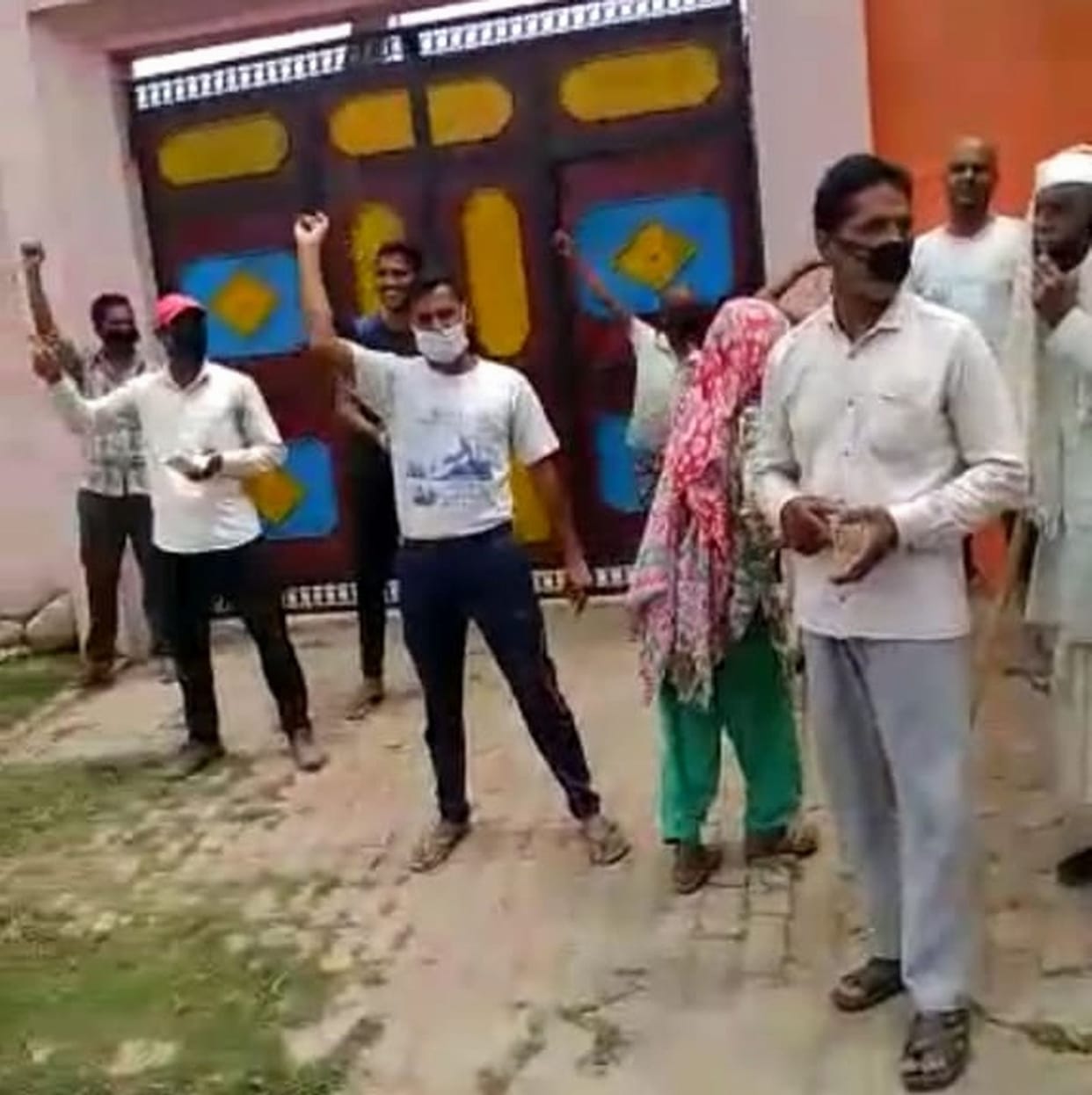 Villagers protest against ration dealer