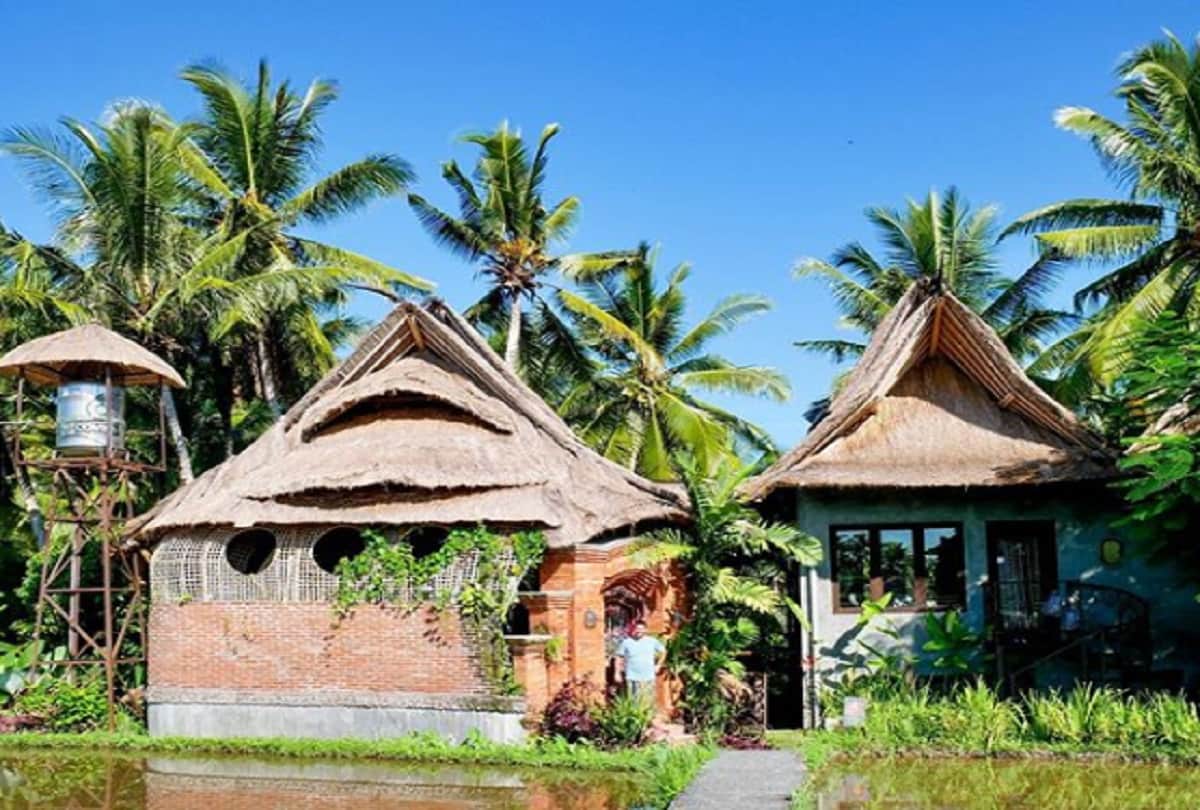 British family isolating in an idyllic bamboo hut in Bali after fleeing the UK amid the coronavirus crisis