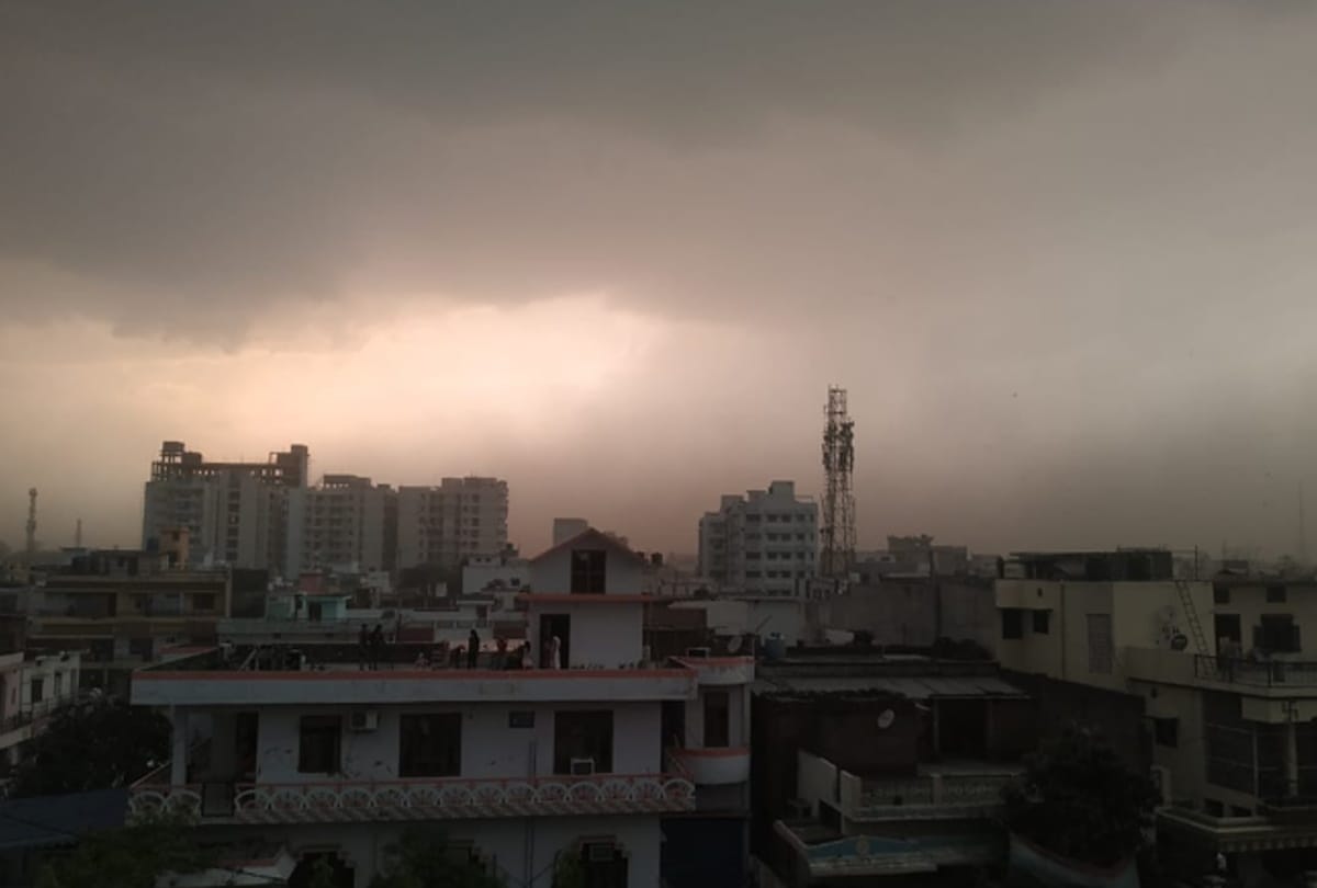 Heavy rain started with clouds in Gorakhpur see latest photos