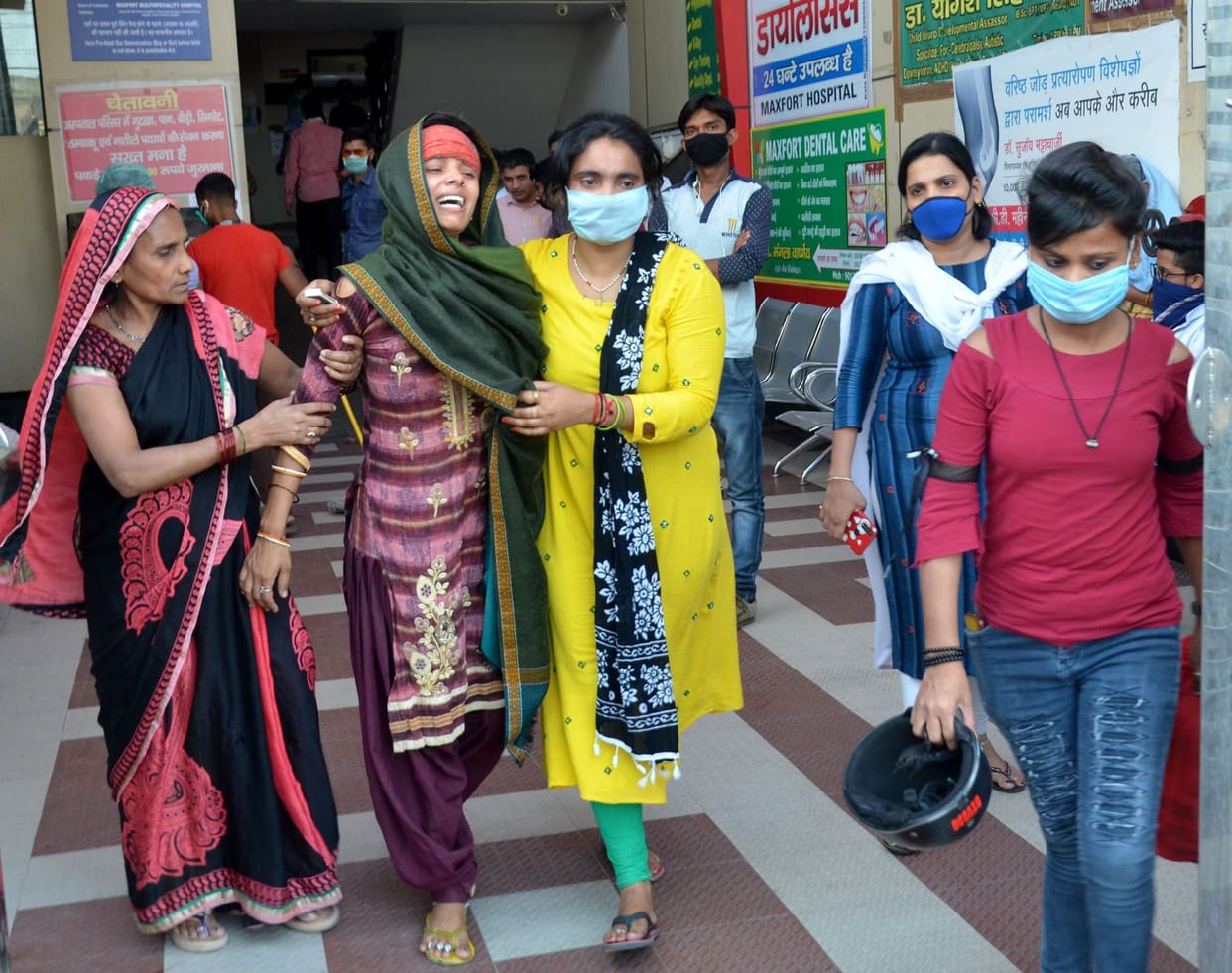 Commotion in private hospital after the death of infant.