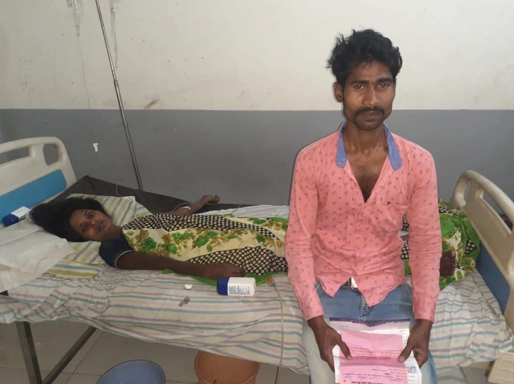Bike seize of a young man going to take blood for his wife