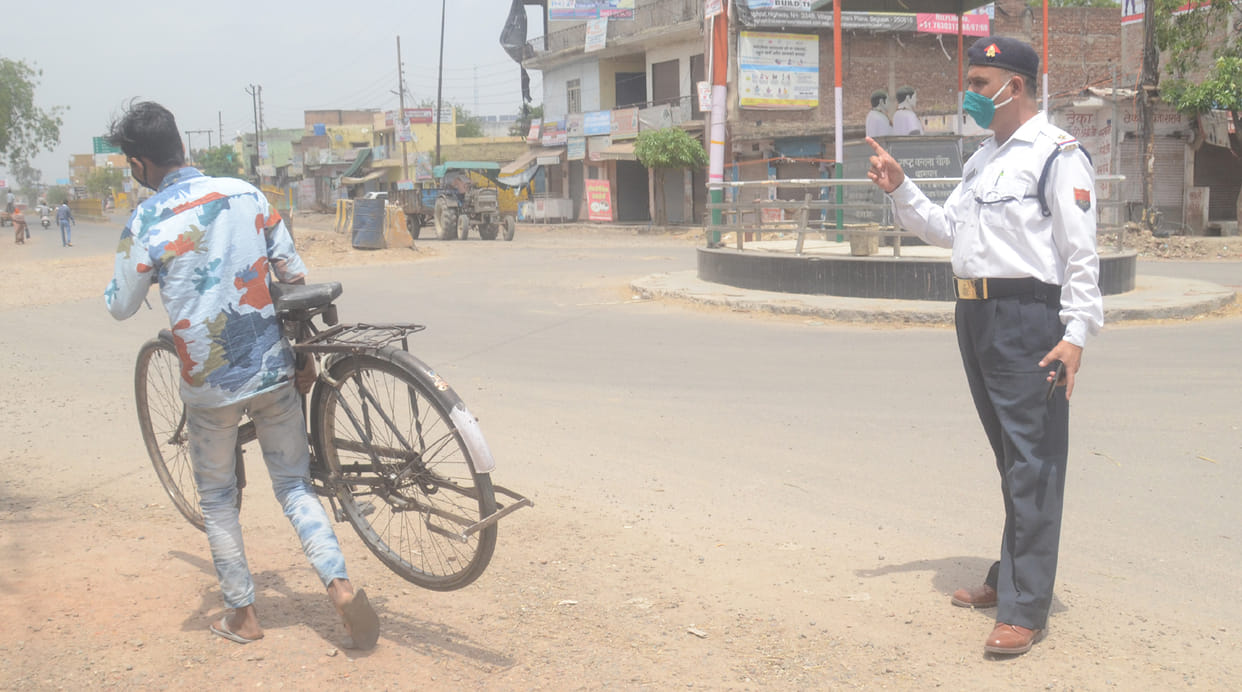 Police took action against those who violated the lockdown