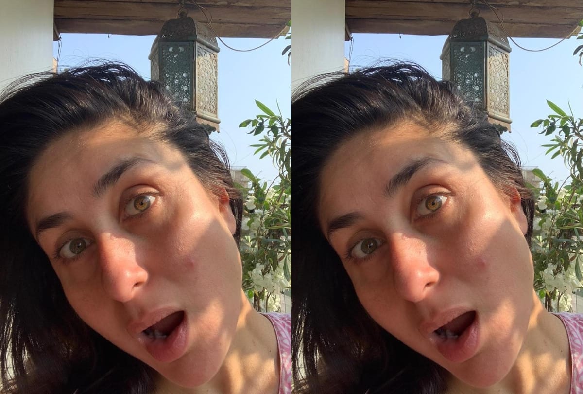 kareena kapoor post a selfie where zit on her face