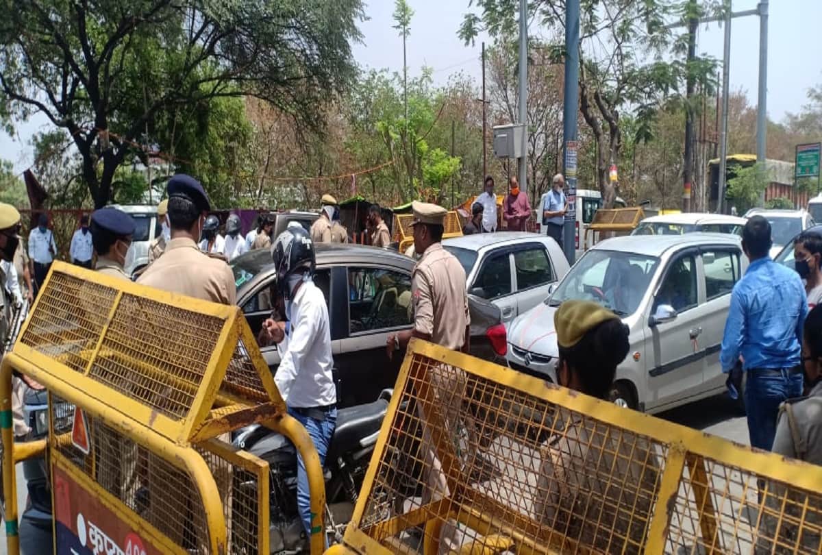 Prayagraj: As soon as the lockdown slowed down, Shastri bridge got a huge jam, the police left sweat