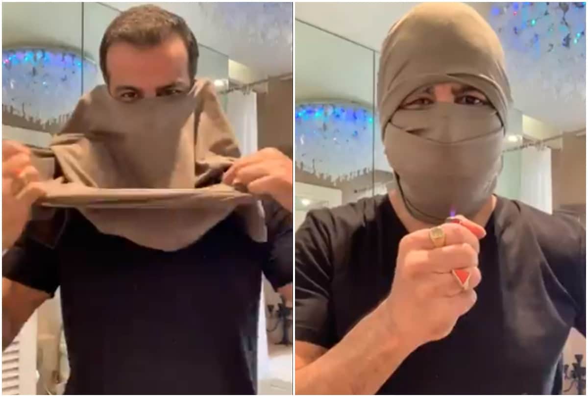 After Vidya Balan Actor Ronit Roy Made Mask With old T-Shirt Amid Coronavirus Video Goes Viral on Social media