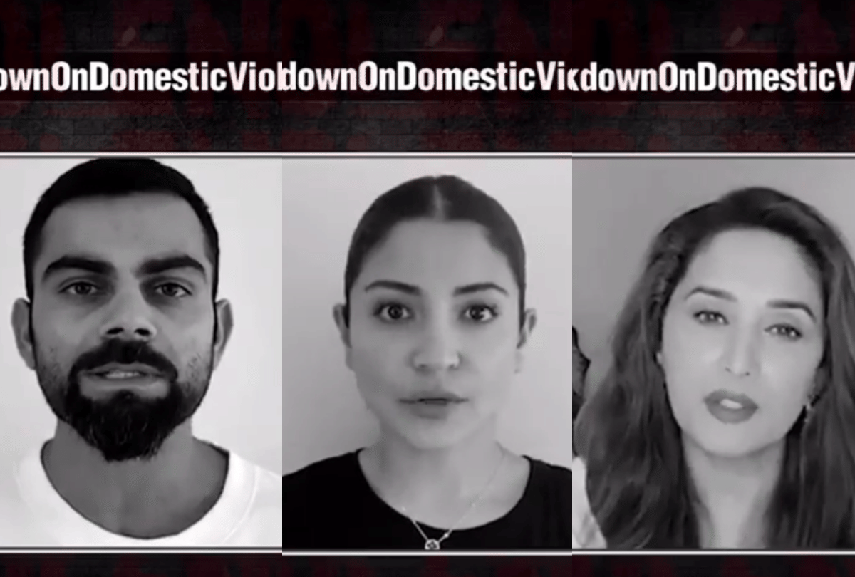 Celebrities Fight Against Domestic Violence Amid Lockdown Dia Mirza Vidya Balan Virat Kohli Anushka Sharma