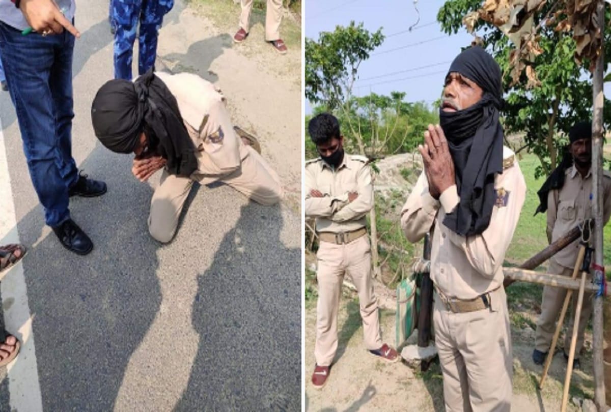 Home Guard Jawan Punished By sit-ups as punishment by officer in Araria Bihar, Nitish kumar Opposition RJD