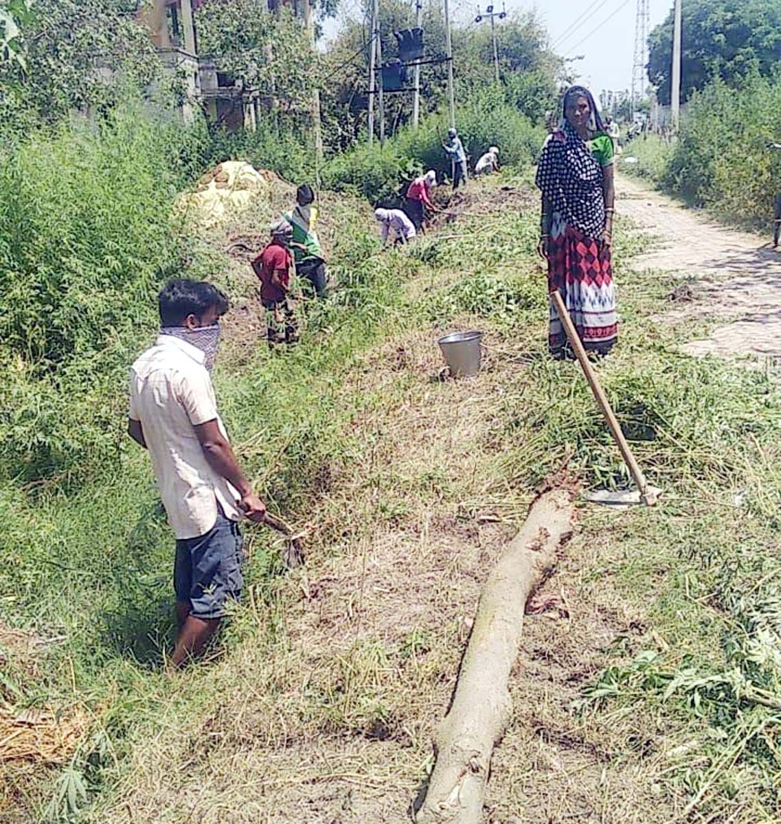 mangrega work start in villages