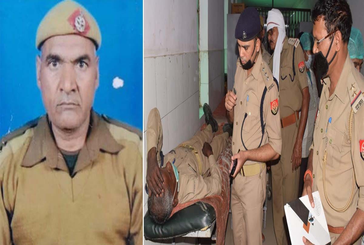 road accident in hardoi, Home Guard died and one injured
