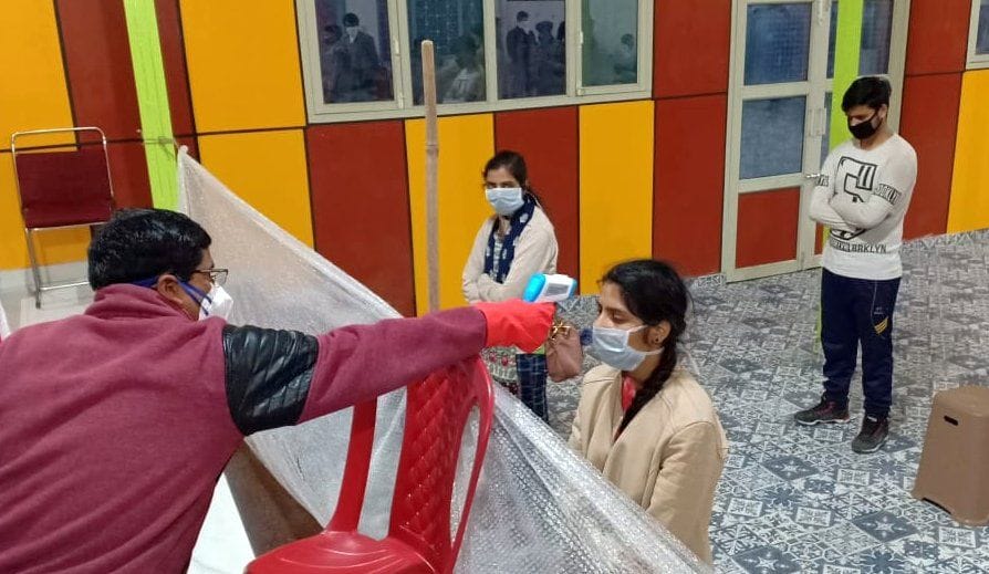 Investigation of students kept in quarantine