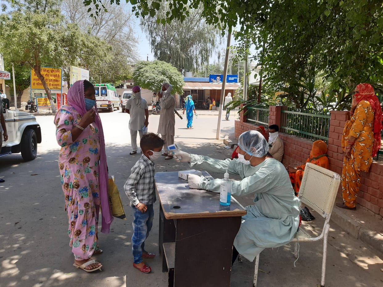 Entry will be done after examination with a thermal scanner in the hospital
