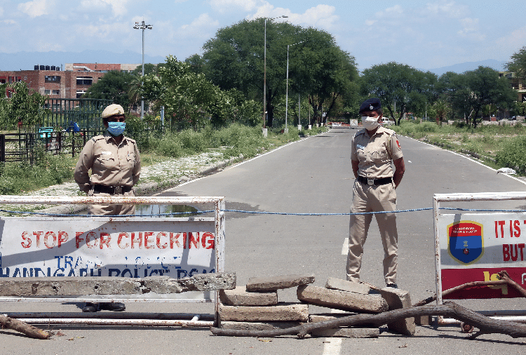 Coronavirus, Lockdown, Curfew, Chandigarh Sector 30B and Dhanas Colony Seal